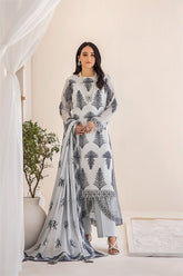 AFNAN - 3 PCS(-EMBROIDER- HAND EMBELLISHED SUIT)