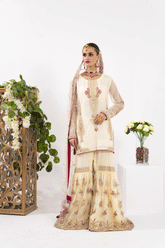 IVORY - (Shirt- Gharara- Dupatta)