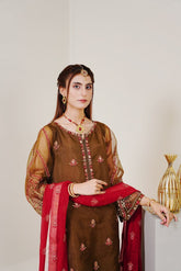 Atelier- Hazel (- 3 PCS - Embroidered- Hand Embellished)