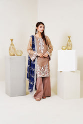 Atelier- Azure (- 3 PCS - Embroidered - Hand Embellished)