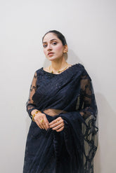 NOIR - 3 PCS (-EMBROIDER-HAND EMBELLISHED SUIT)