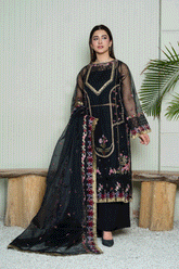 CORAL - 3 PCS - Embroidered