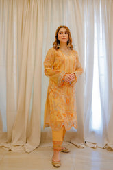 KHUSH NOOR (- 3 PCS -Embroidered - Hand Embellished)