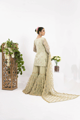 Olive (Shirt- Gharara- Dupatta)