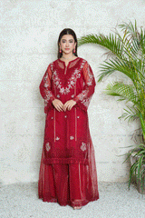 ROSEY - 3 PCS - Embroidered