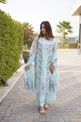 SAPPHIRE - 3 PCS - Embroidered