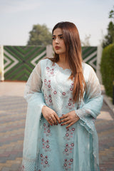 SAPPHIRE - 3 PCS - Embroidered