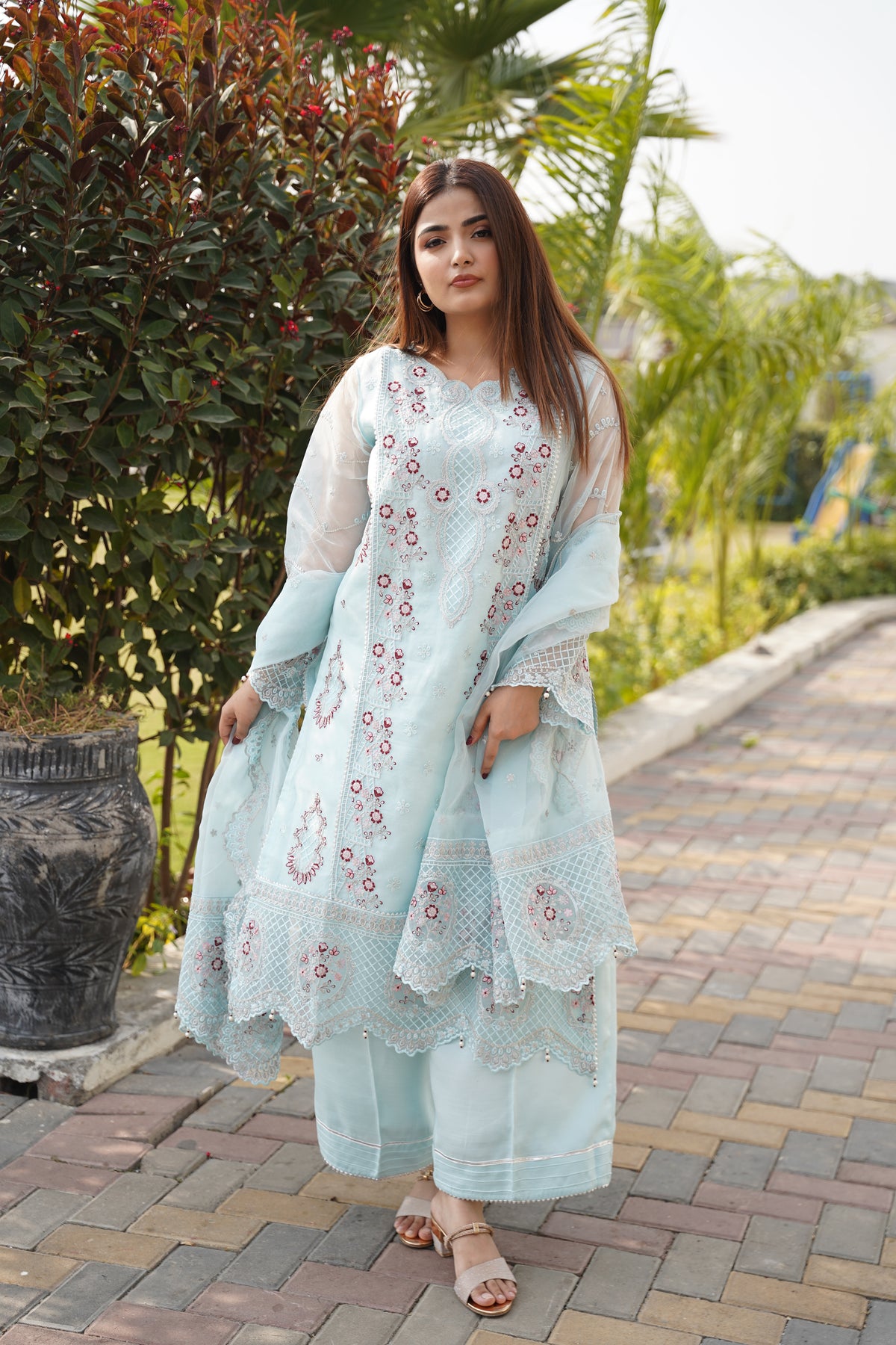 SAPPHIRE - 3 PCS - Embroidered