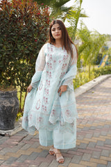 SAPPHIRE - 3 PCS - Embroidered