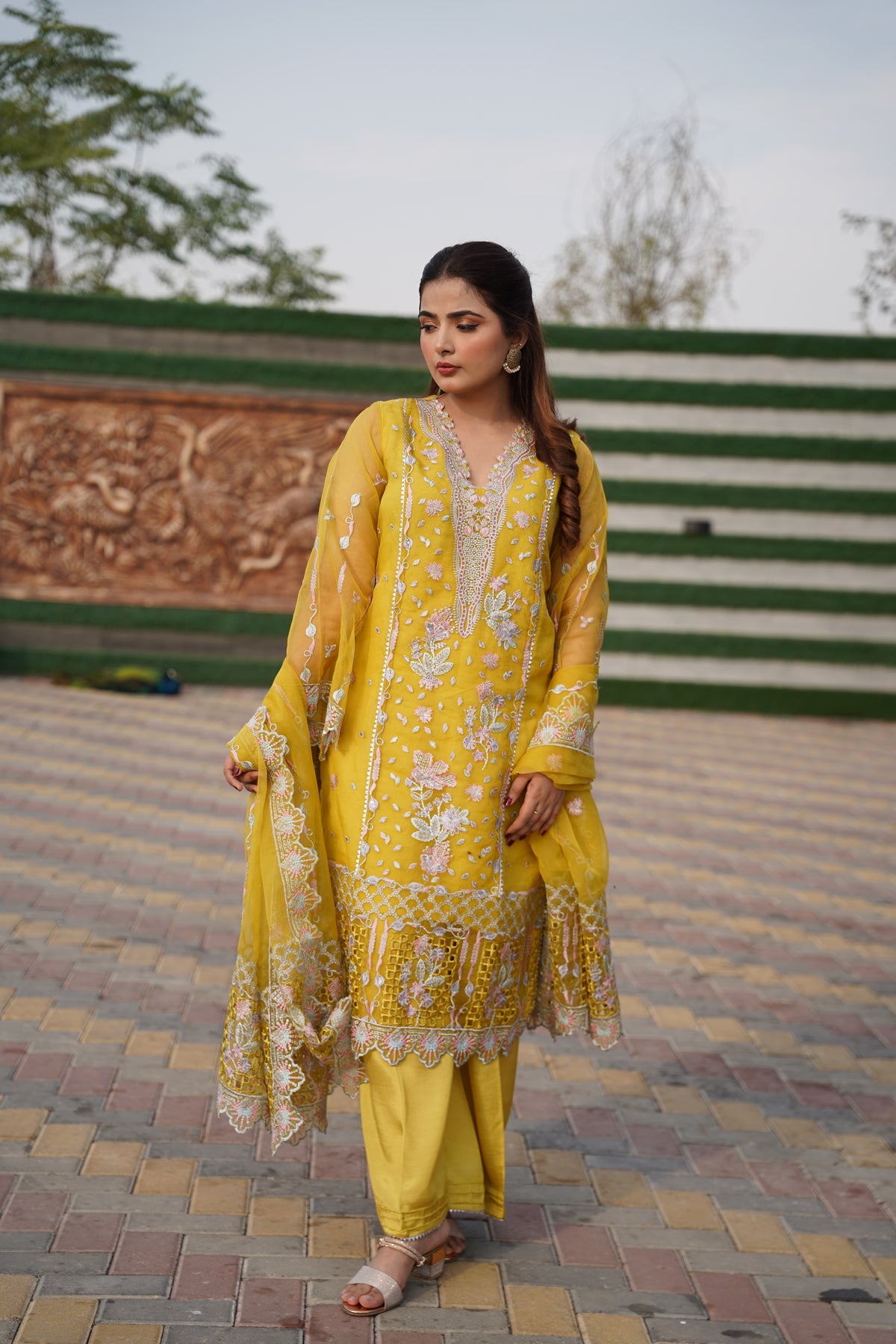 TIANA - 3 PCS - Embroidered