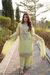 MEHRO - 3 PCS - Embroidered
