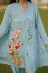 3 Piece Embroidered Silk